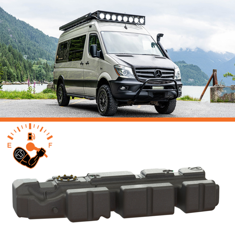 Mercedes-Benz Sprinter Van Mid-Ship Fuel Tank - Titan Fuel Tanks - XXL Mid-Ship, 46 Gallon - `07-`18